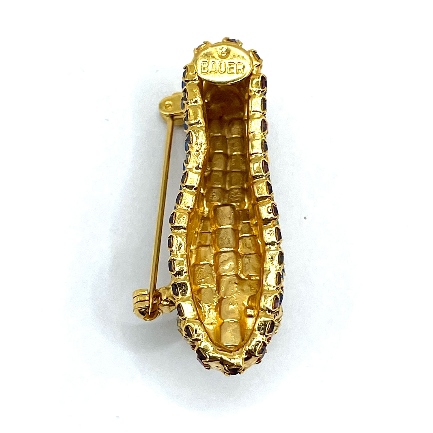 Dorothy Bauer Rhinestone sandal brooch