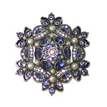 Joan Rivers rhinestone brooch