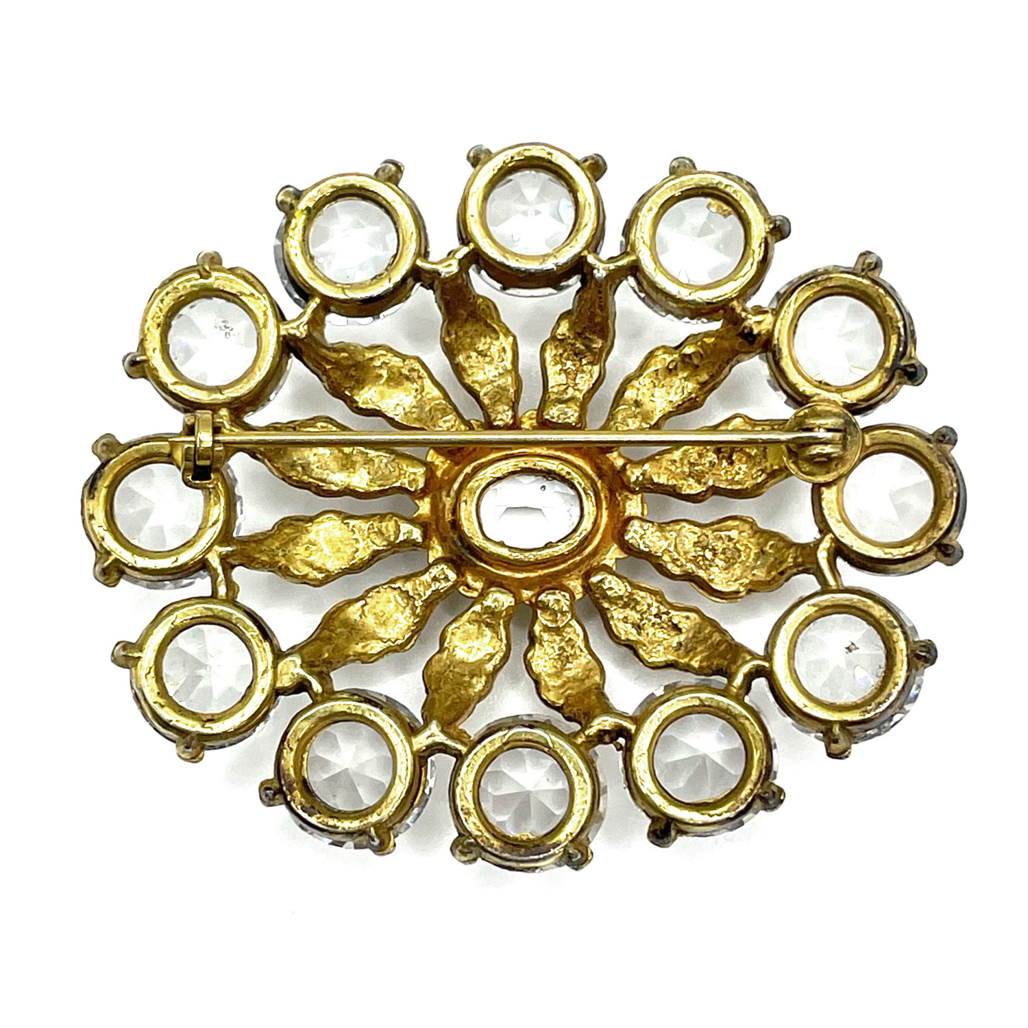 1950s crystal brooch