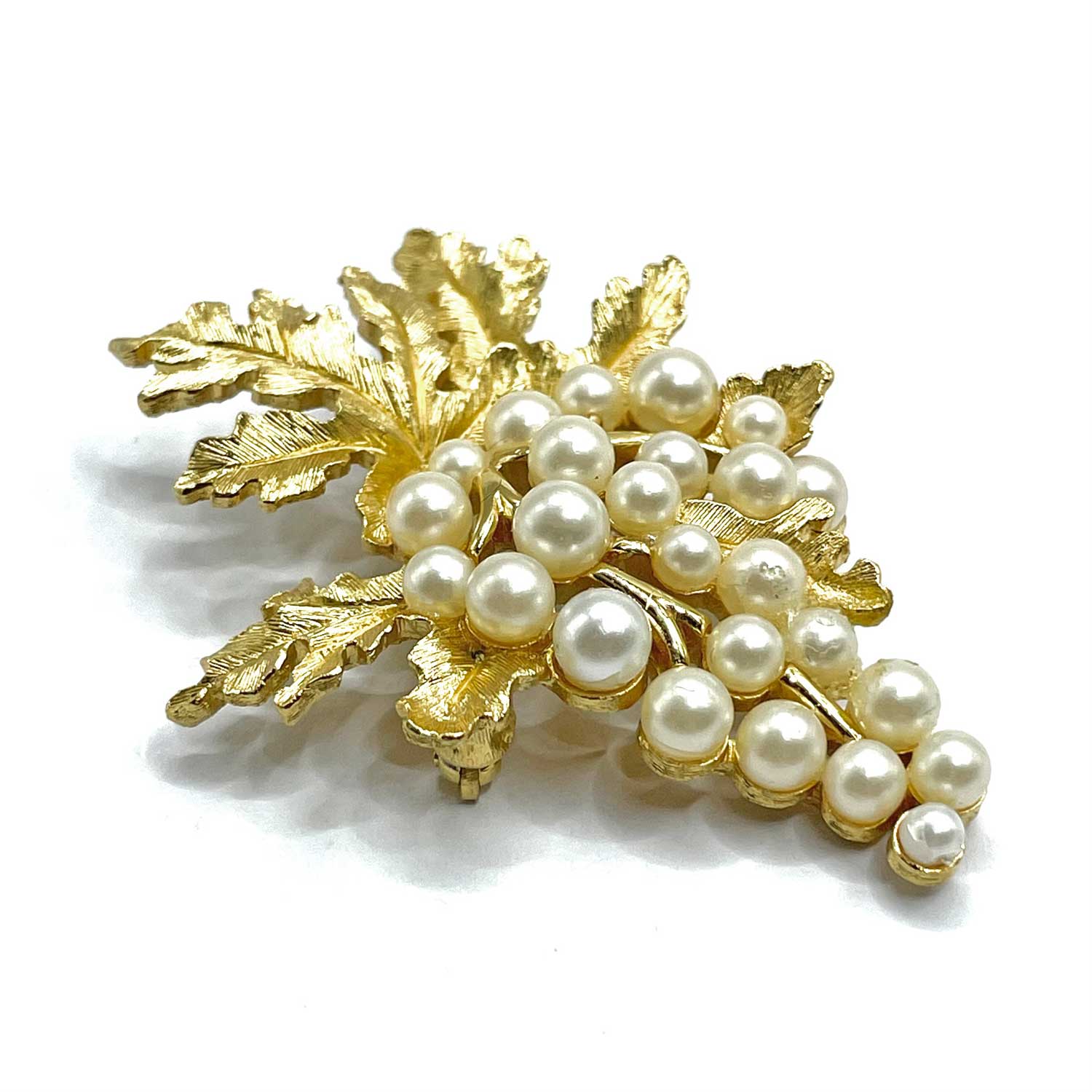 Crown Trifari grapes brooch