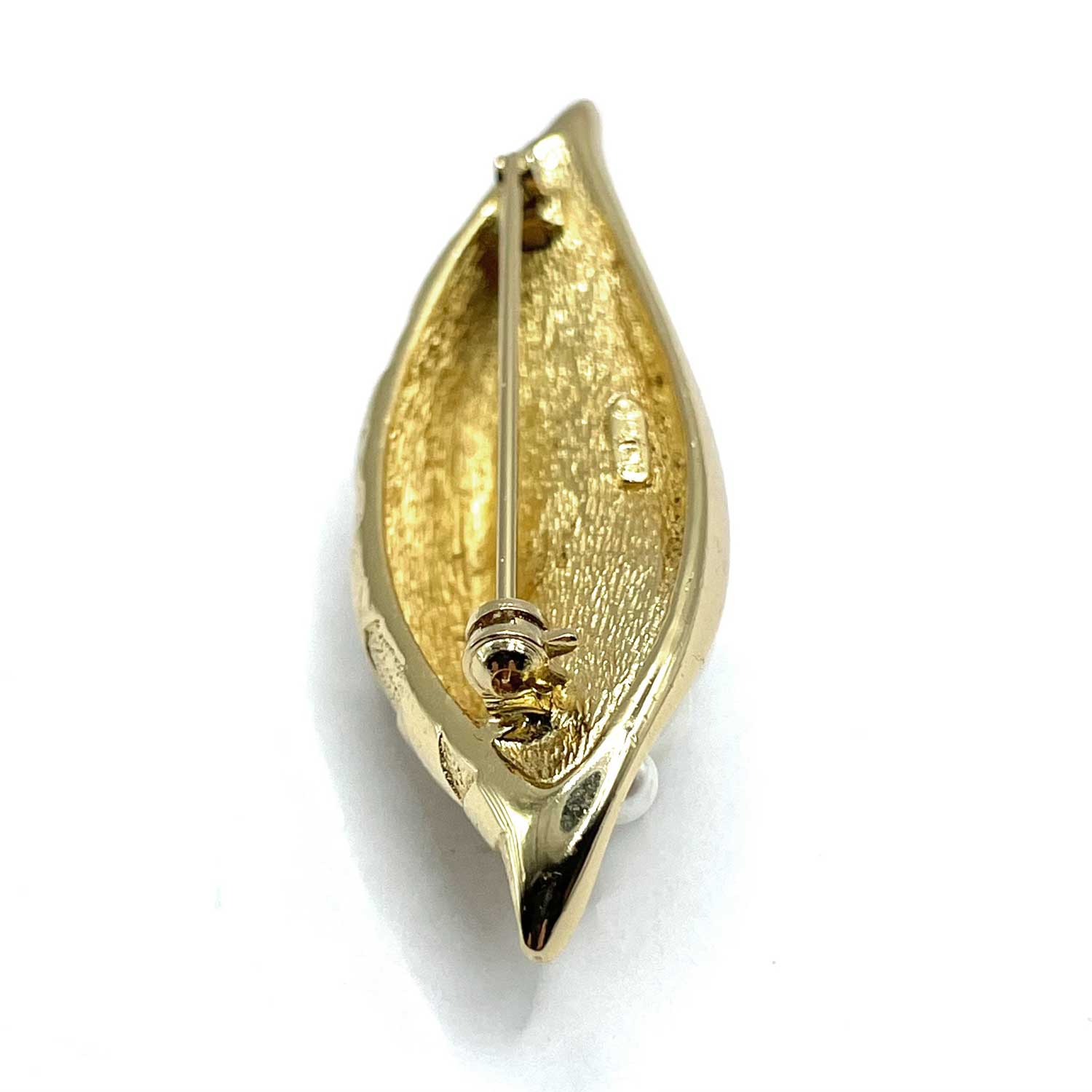 Vintage Christian Dior pea pod brooch