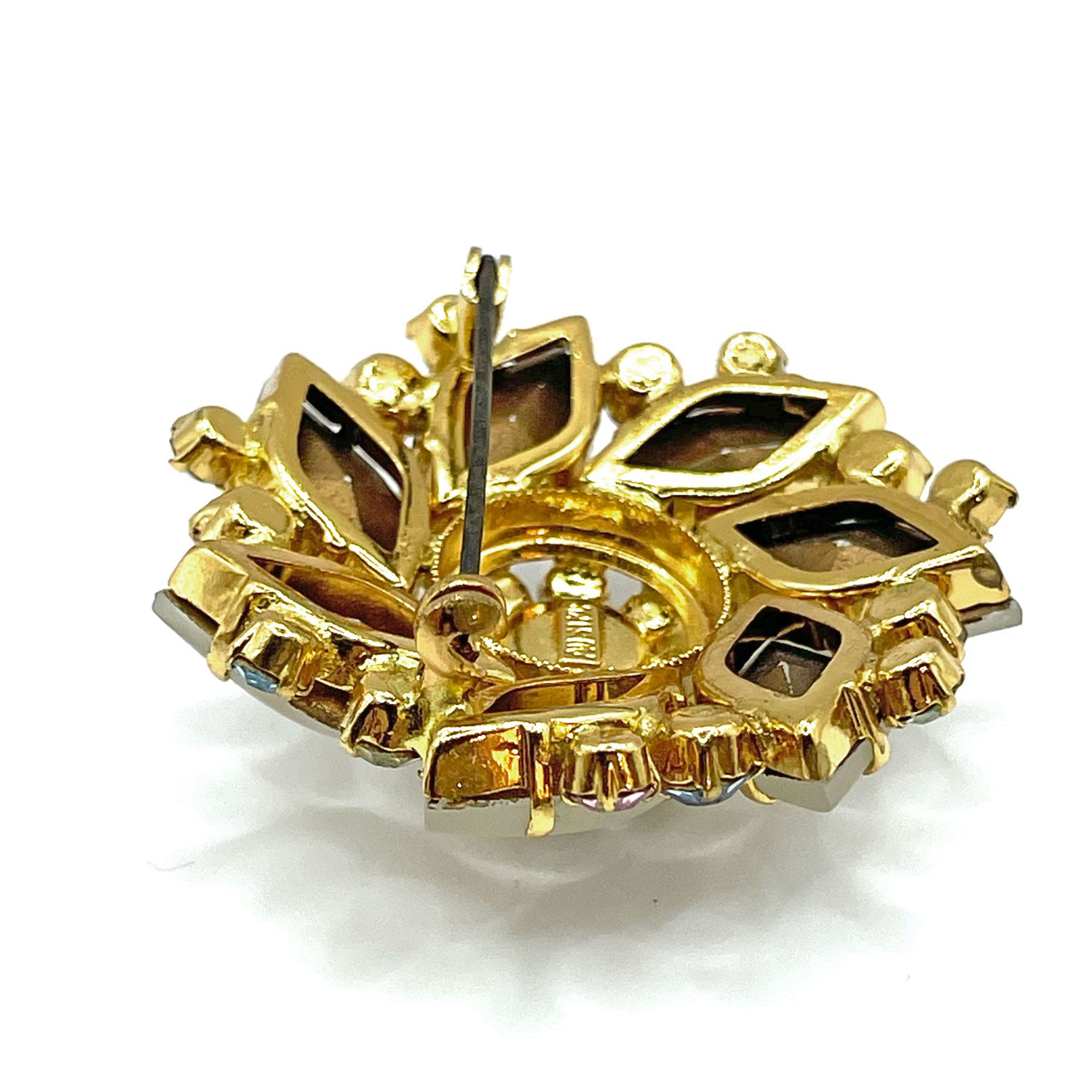 1950s Austrian crystal rhinestone brooch