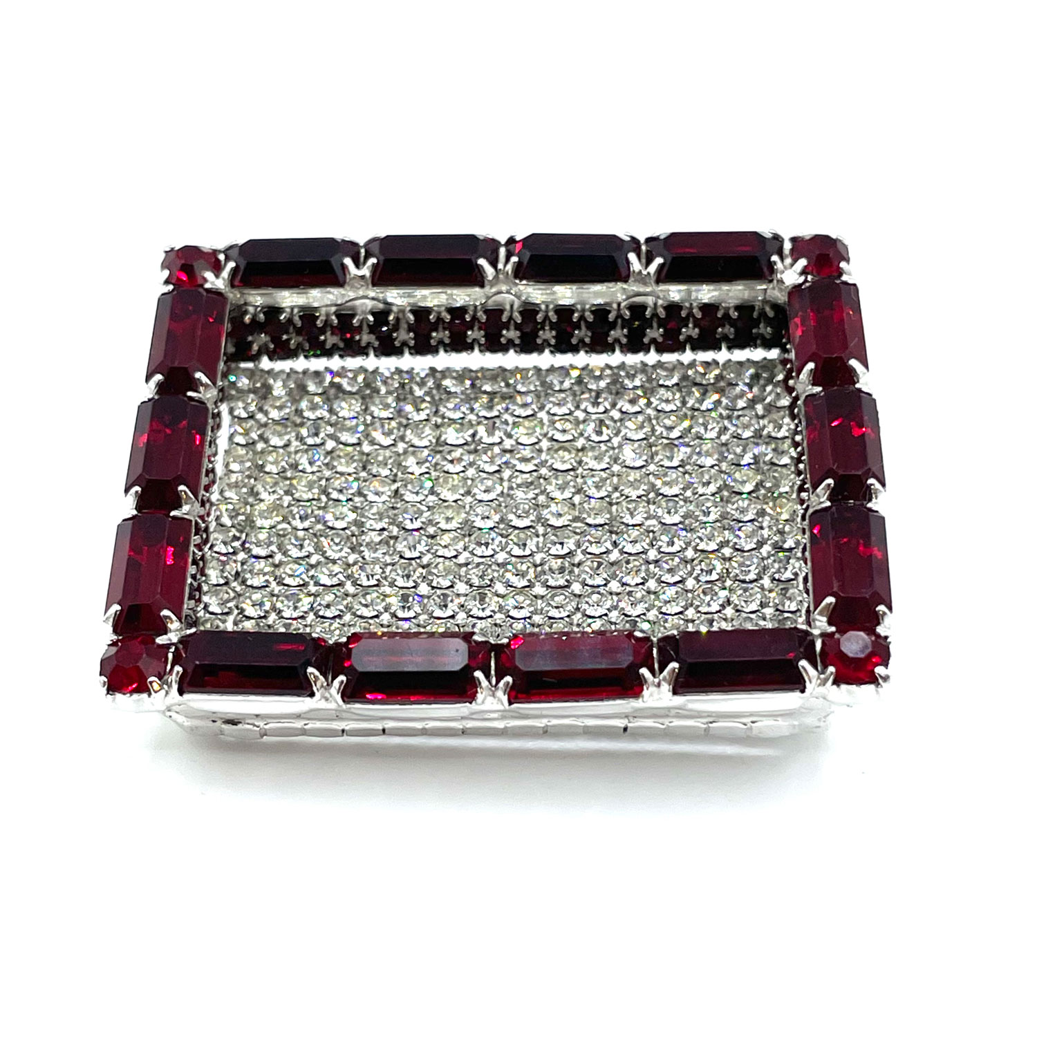 Rectangular Kramer rhinestone pin