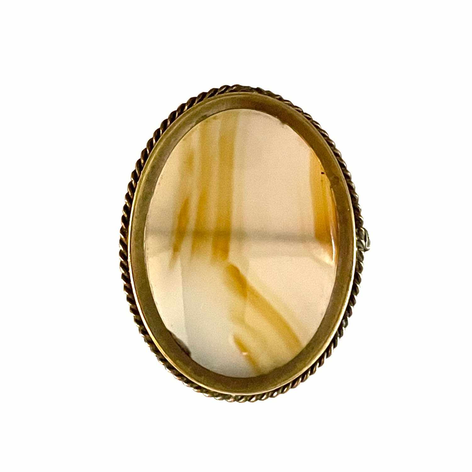 Antique agate brooch