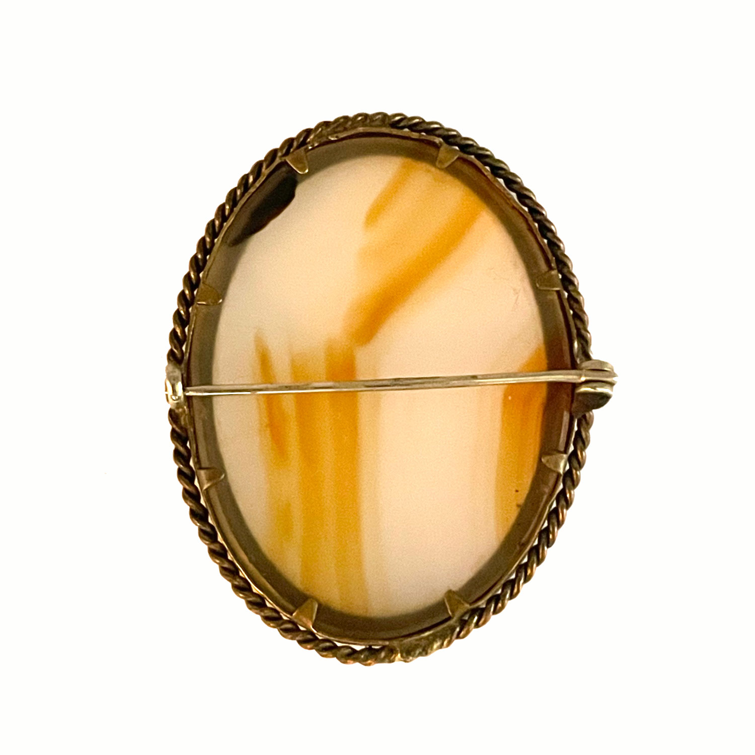 Antique agate brooch