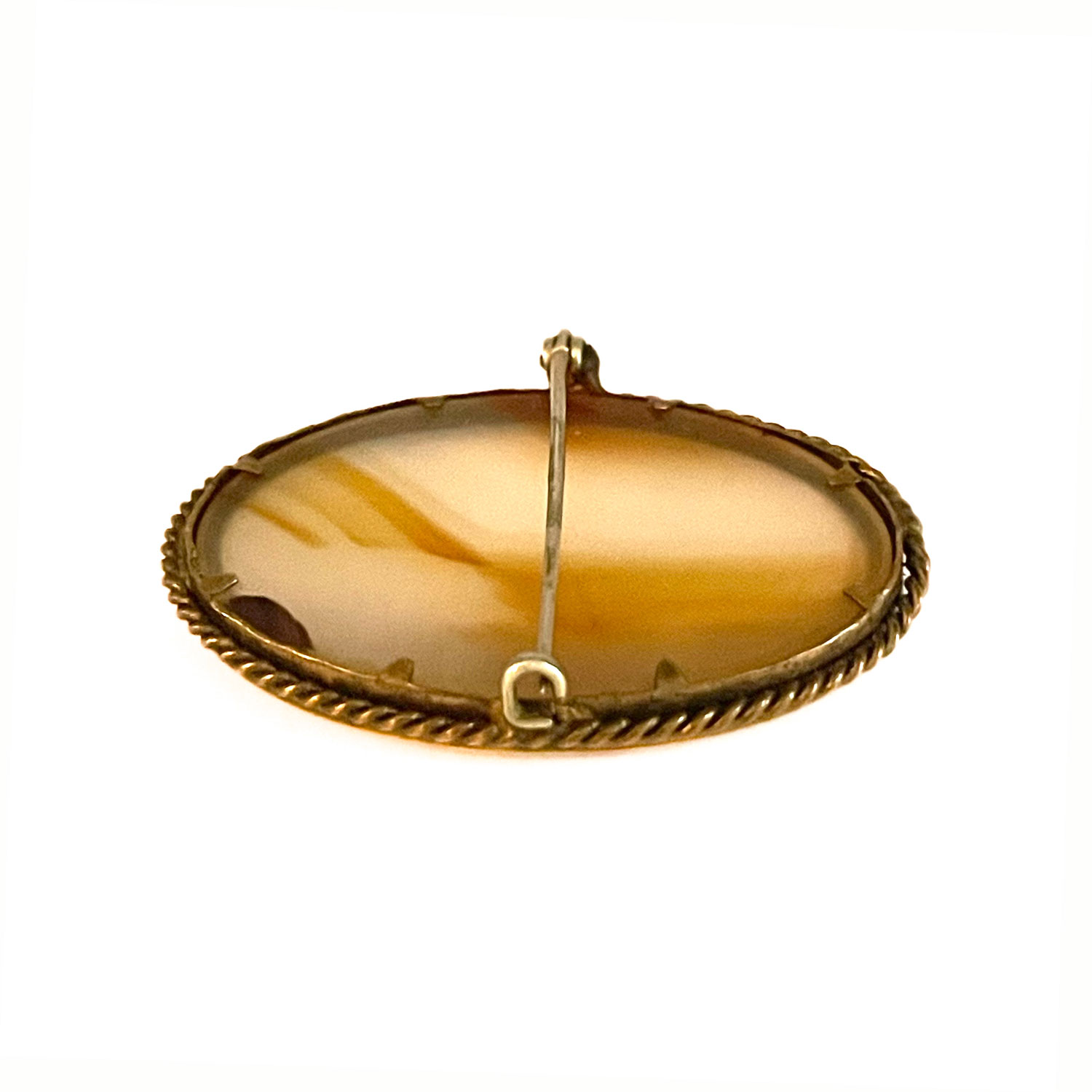 Antique agate brooch