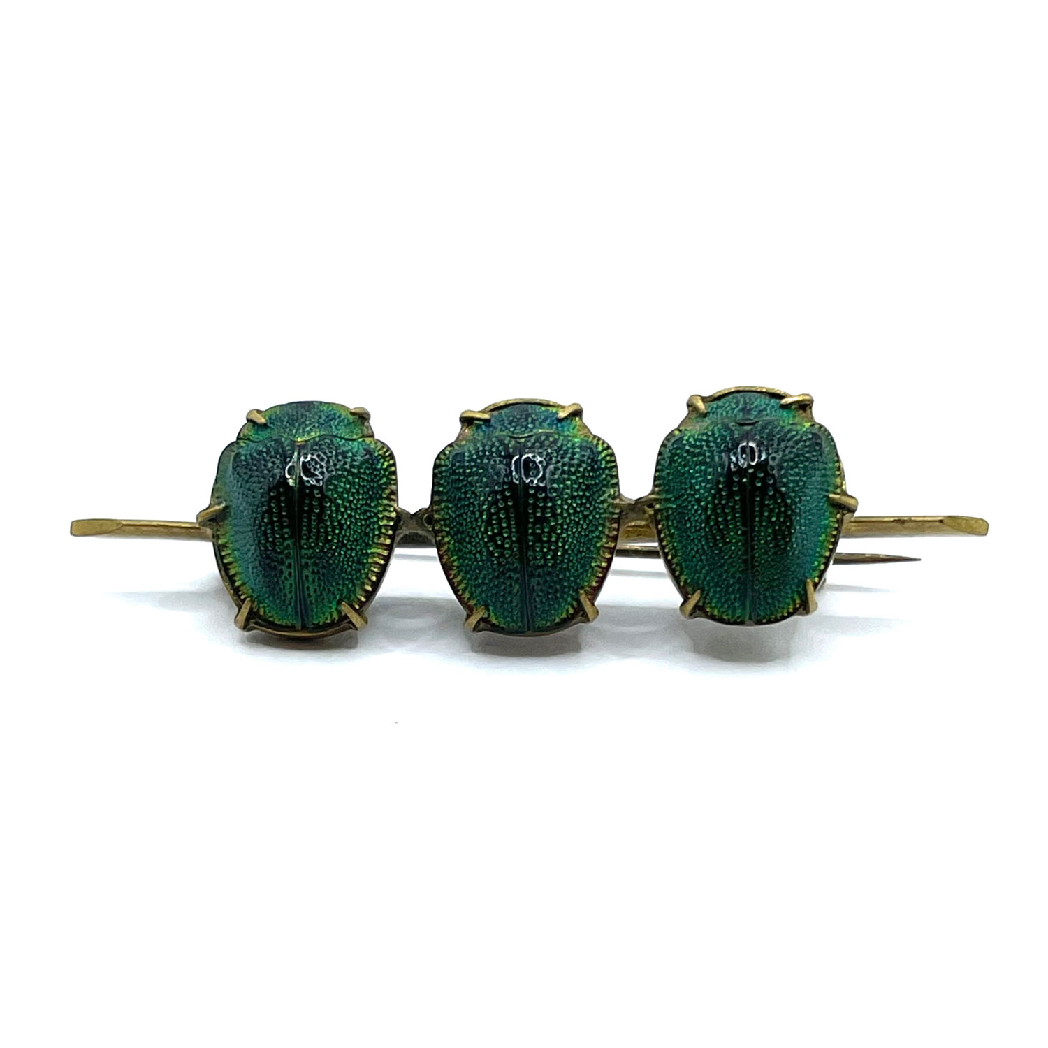 Antique scarab brooch