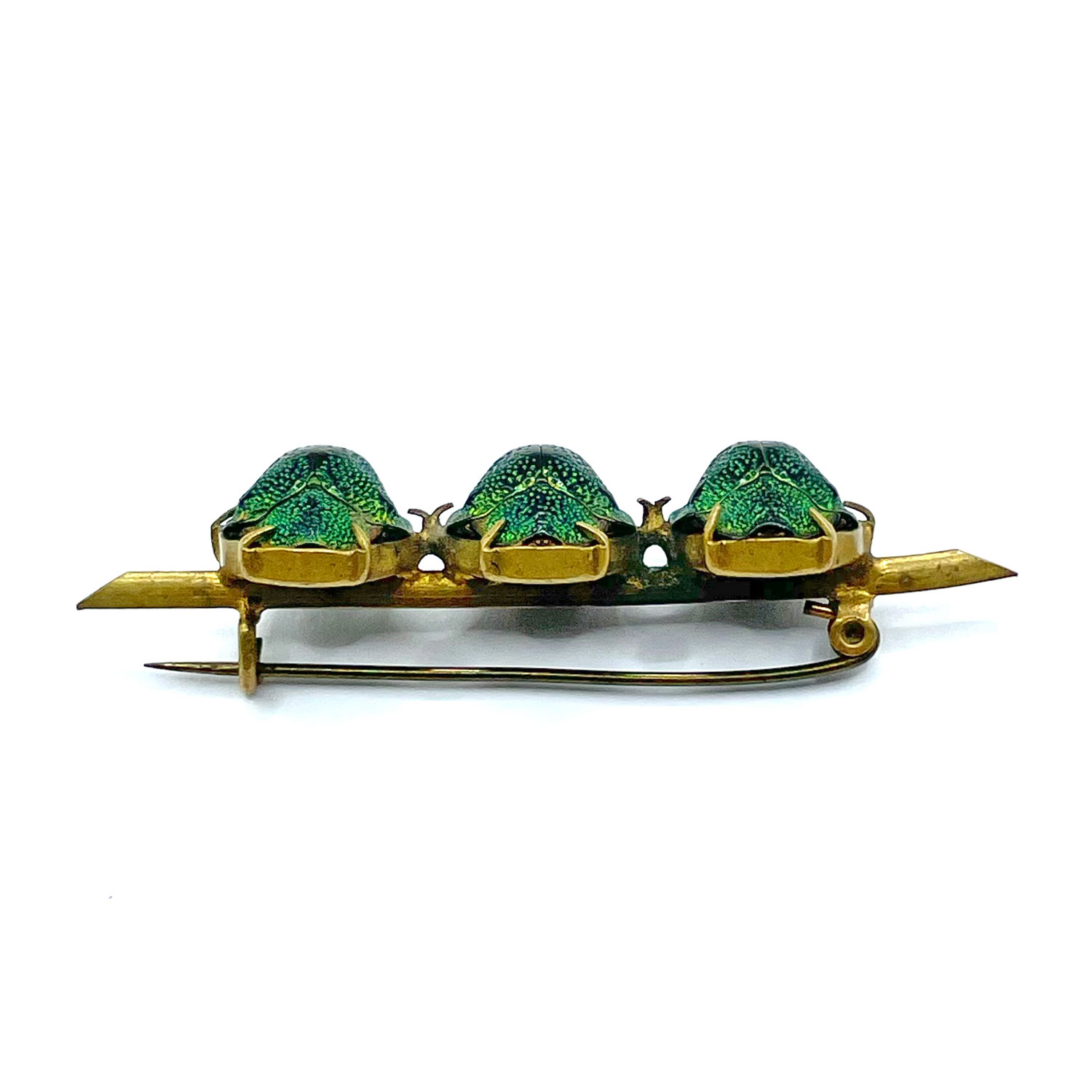 Antique scarab brooch