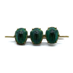 Antique geniune scarab bar pin