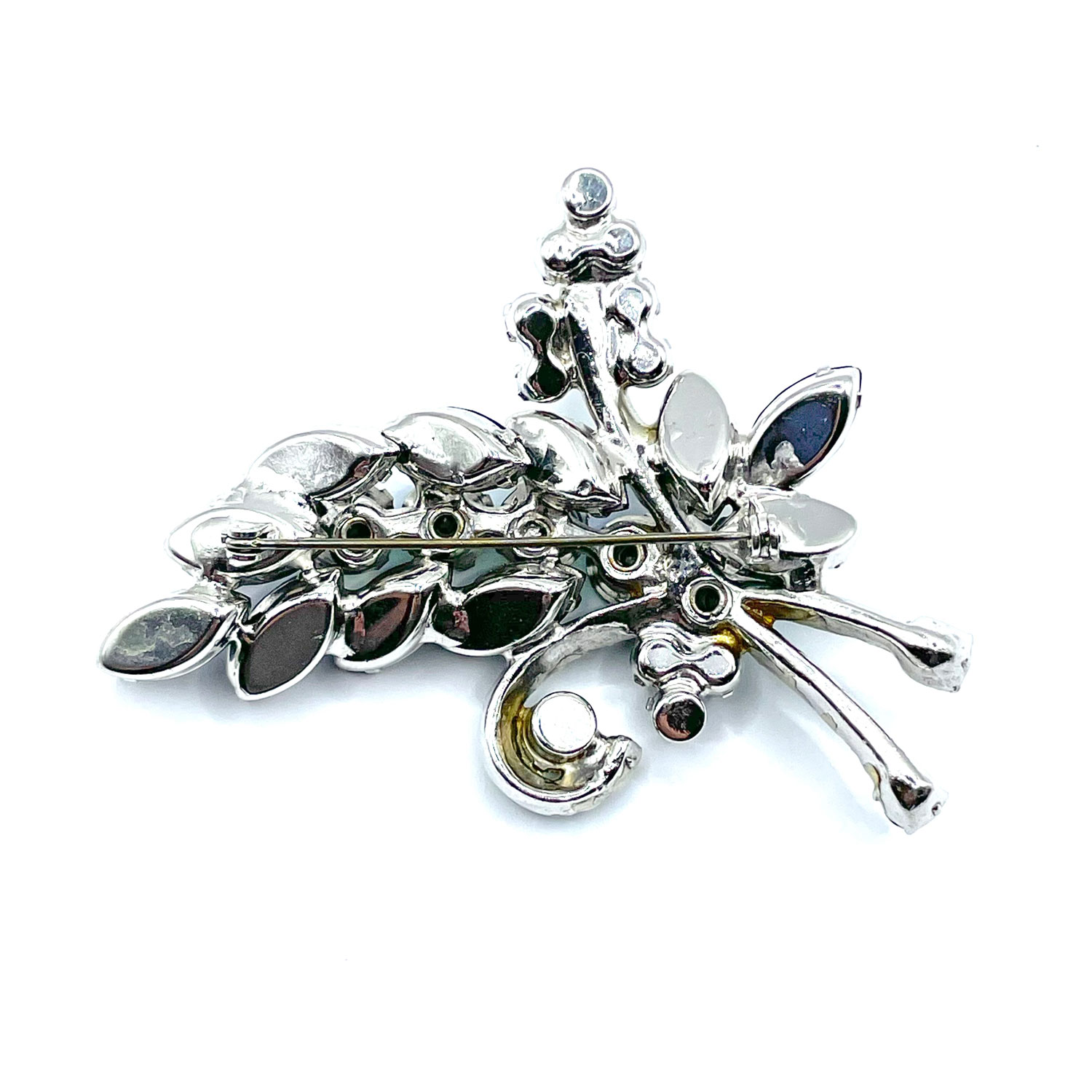 1960s Juliana rhinestone flower brooch