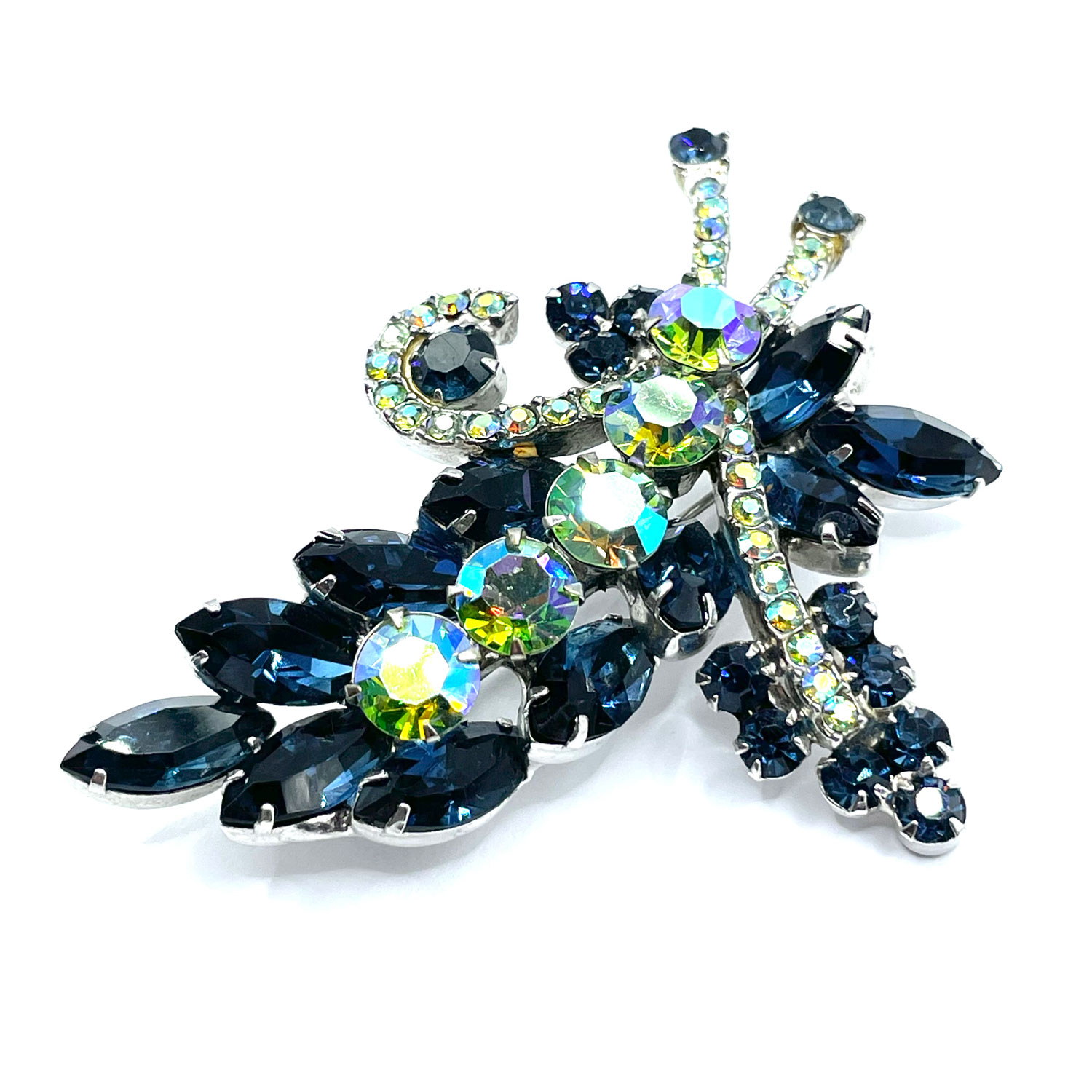 1960s Juliana rhinestone flower brooch