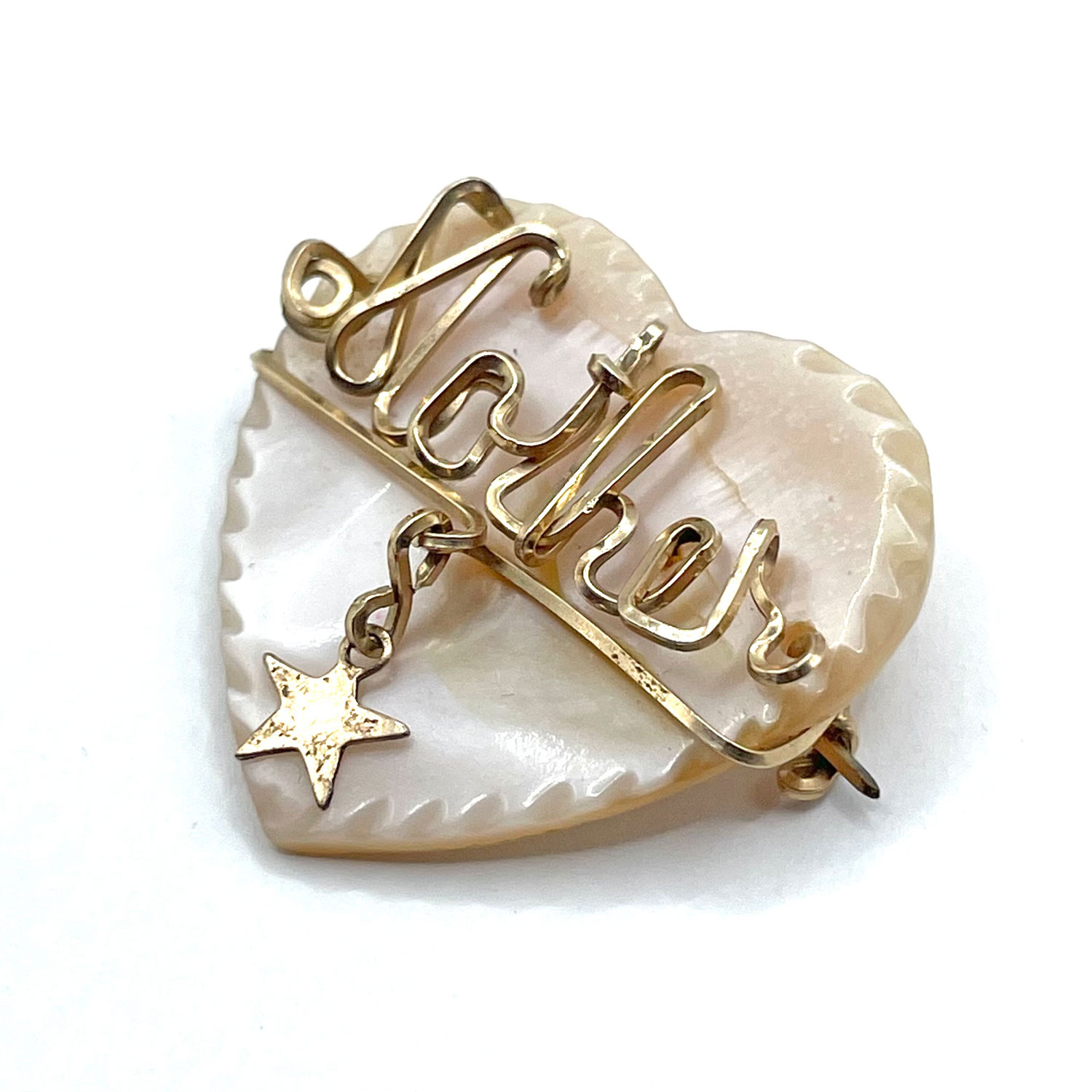 1940s Mother of Pearl Mothers brooch