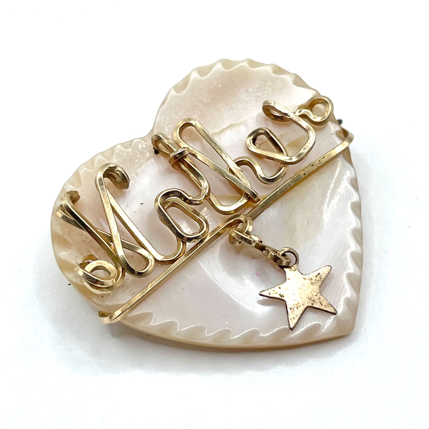 1940s Mother of Pearl Mothers brooch