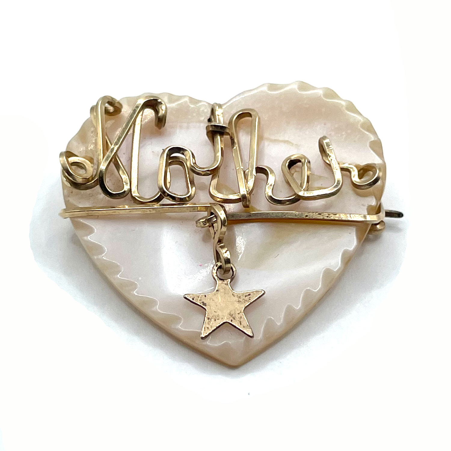 1940s Mother of Pearl Mothers brooch