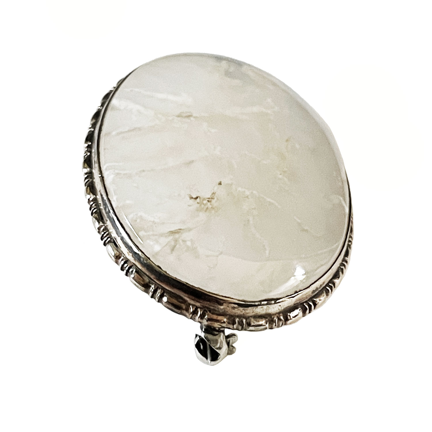 1920s agate brooch