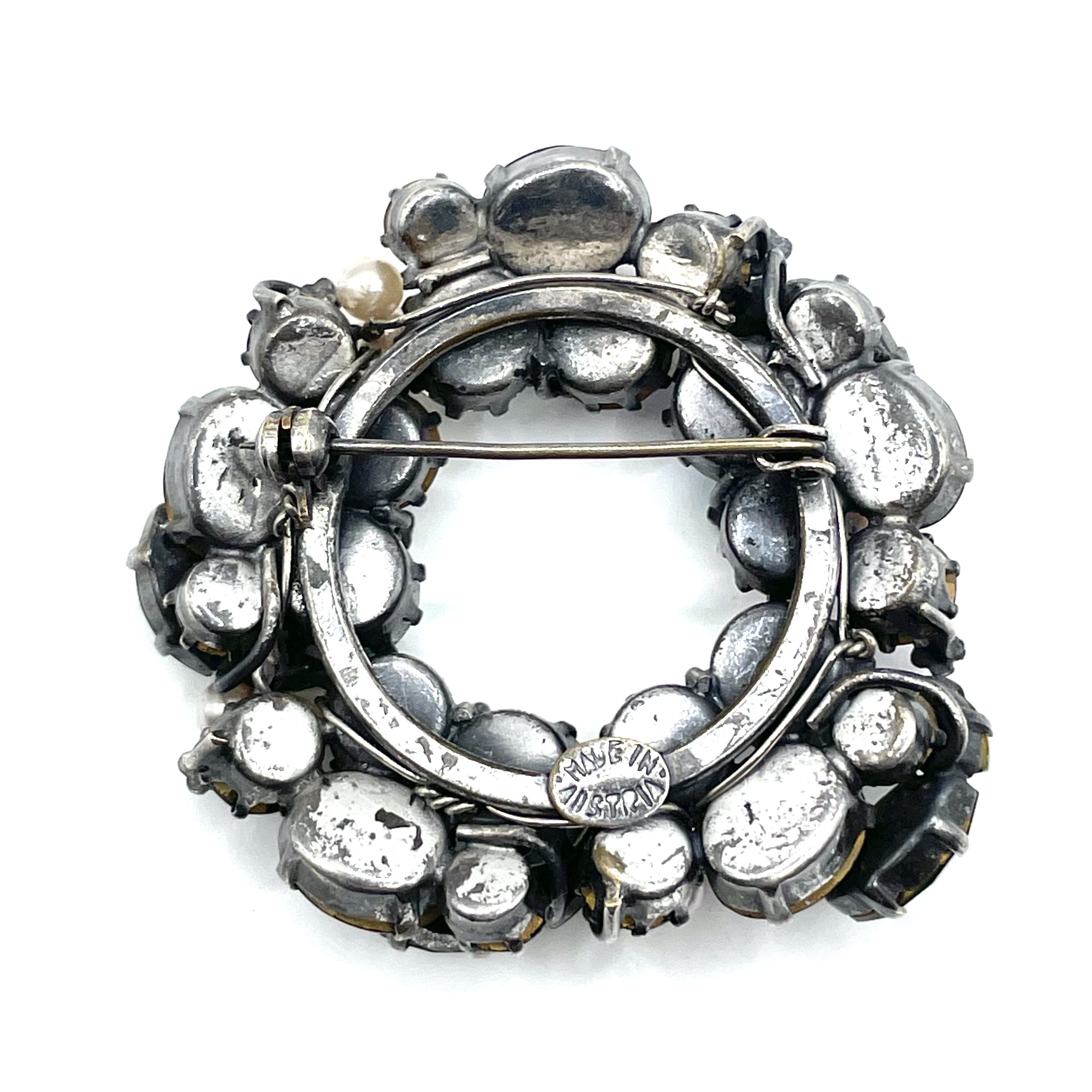 Austrian rhinestone brooch