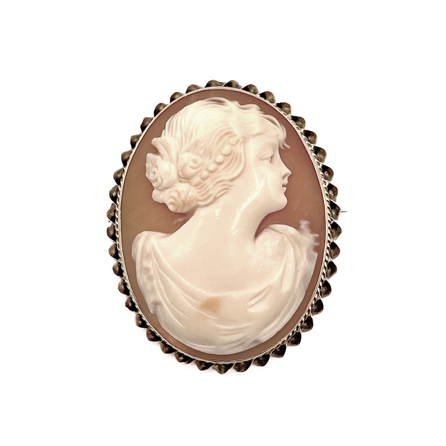 Vintage cameo brooch