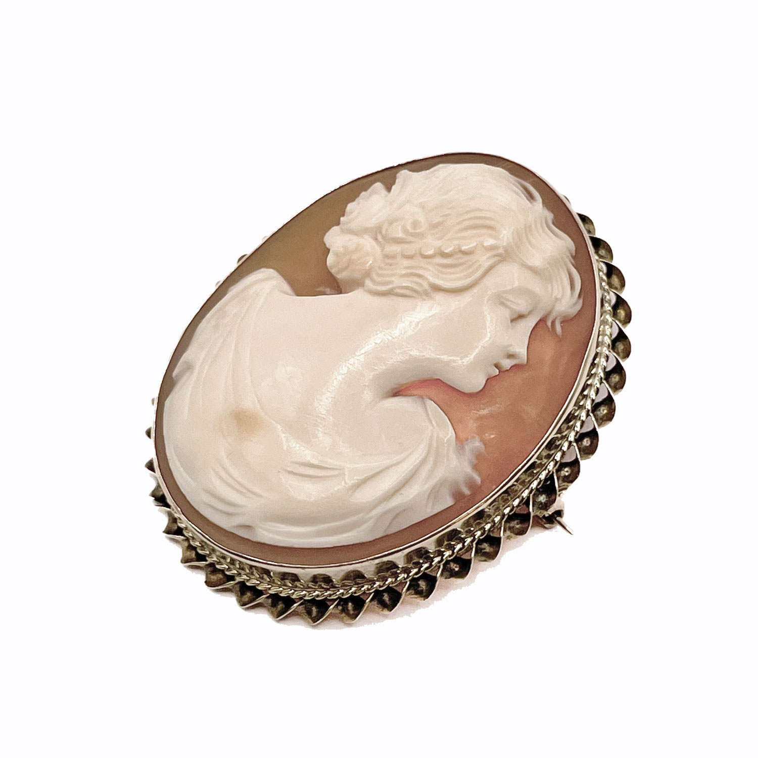 Vintage cameo brooch