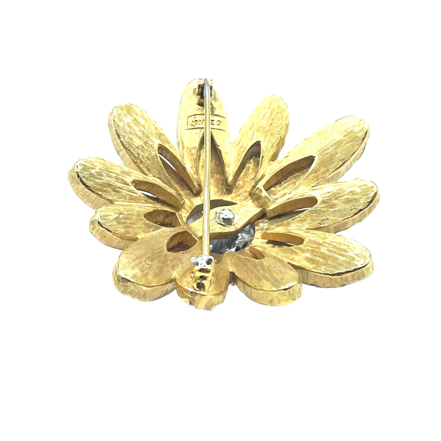 1950s Jomaz rhinestone brooch