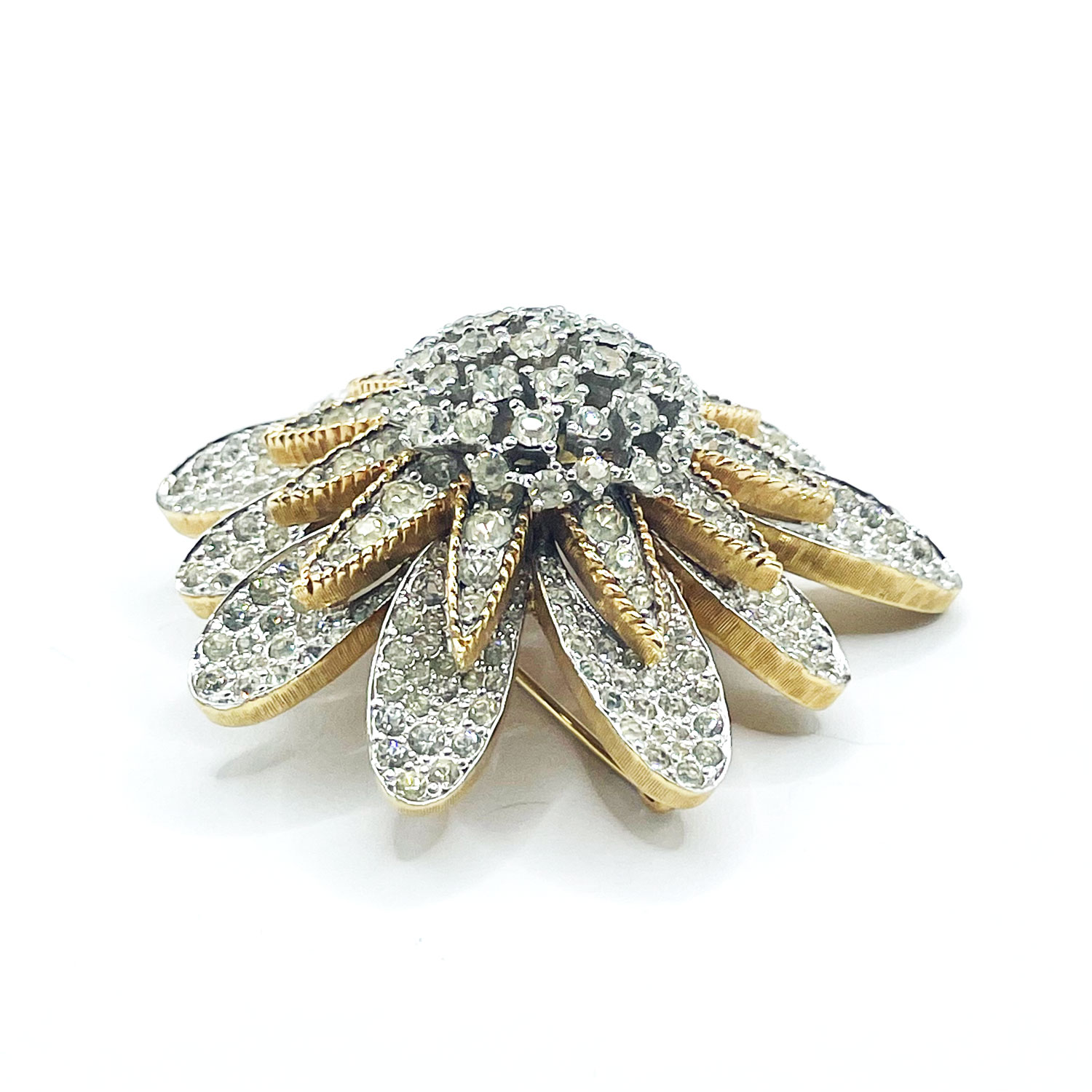 1950s Jomaz rhinestone brooch