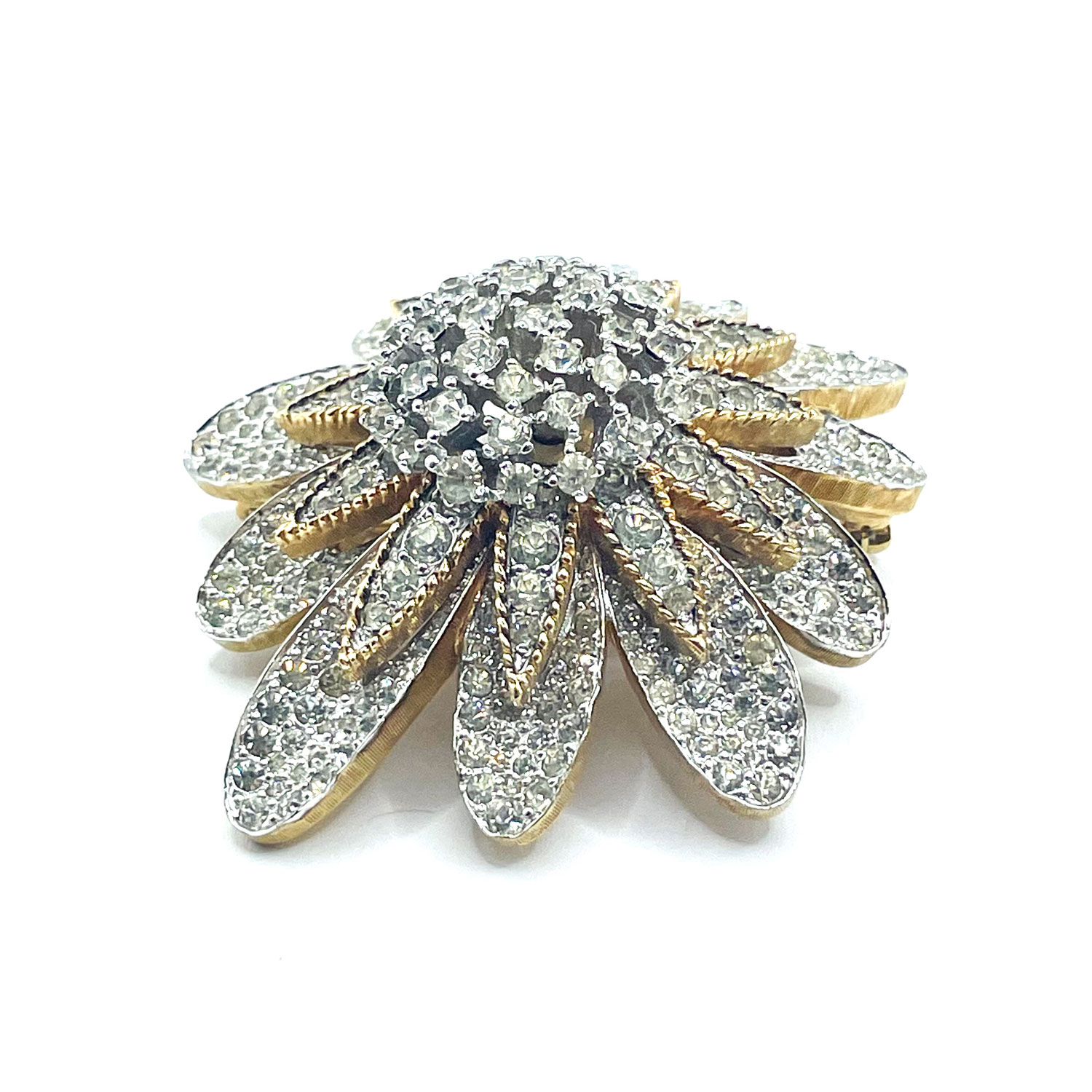 1950s Jomaz rhinestone brooch