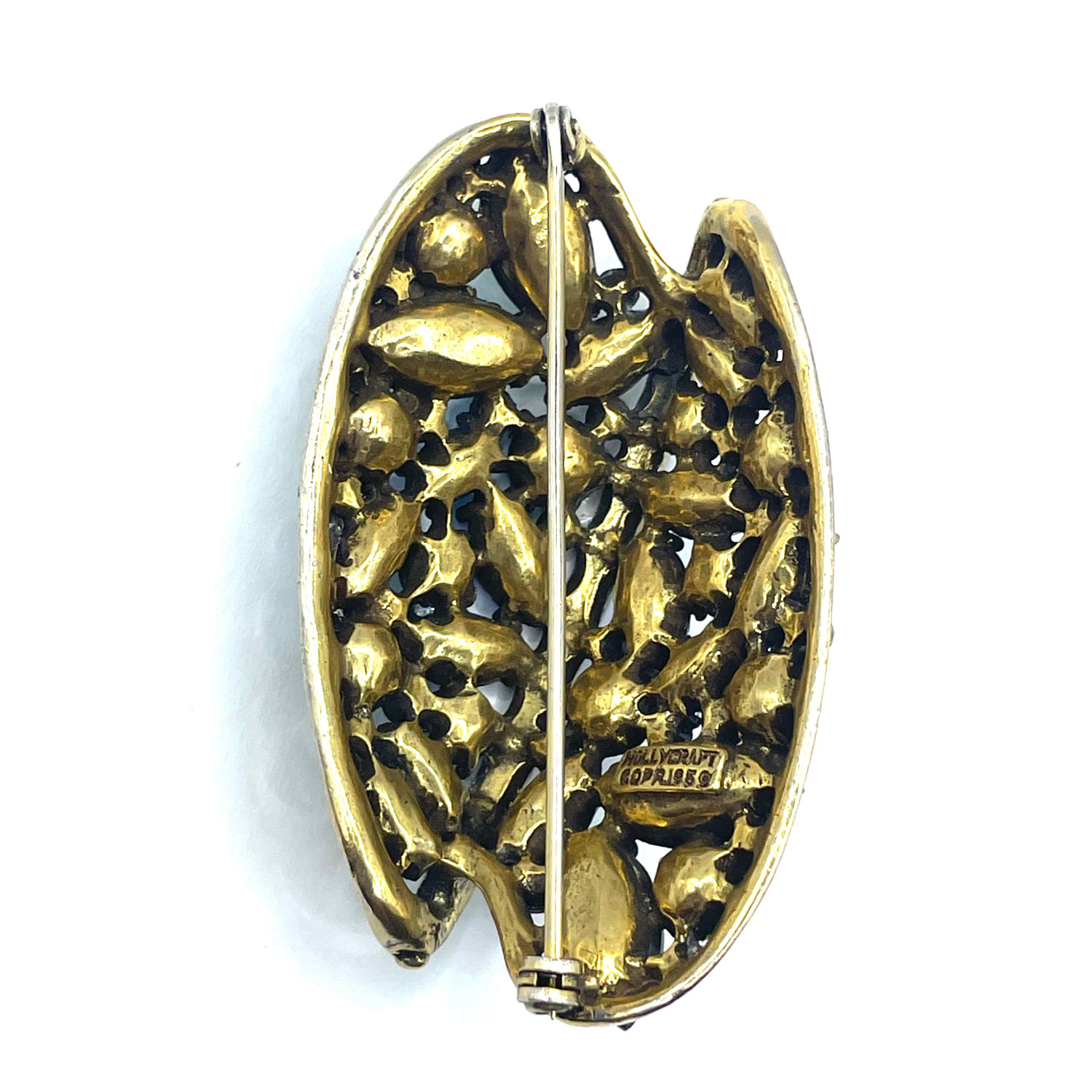 Hollycraft rhinestone pin