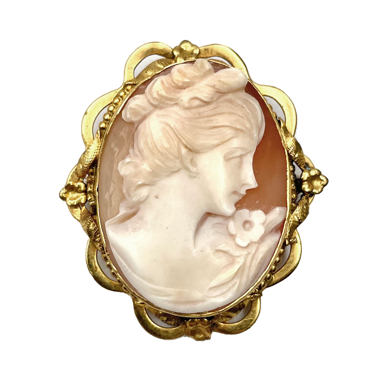 Vintage cameo brooch