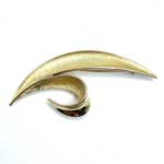 Crown Trifari leaf brooch