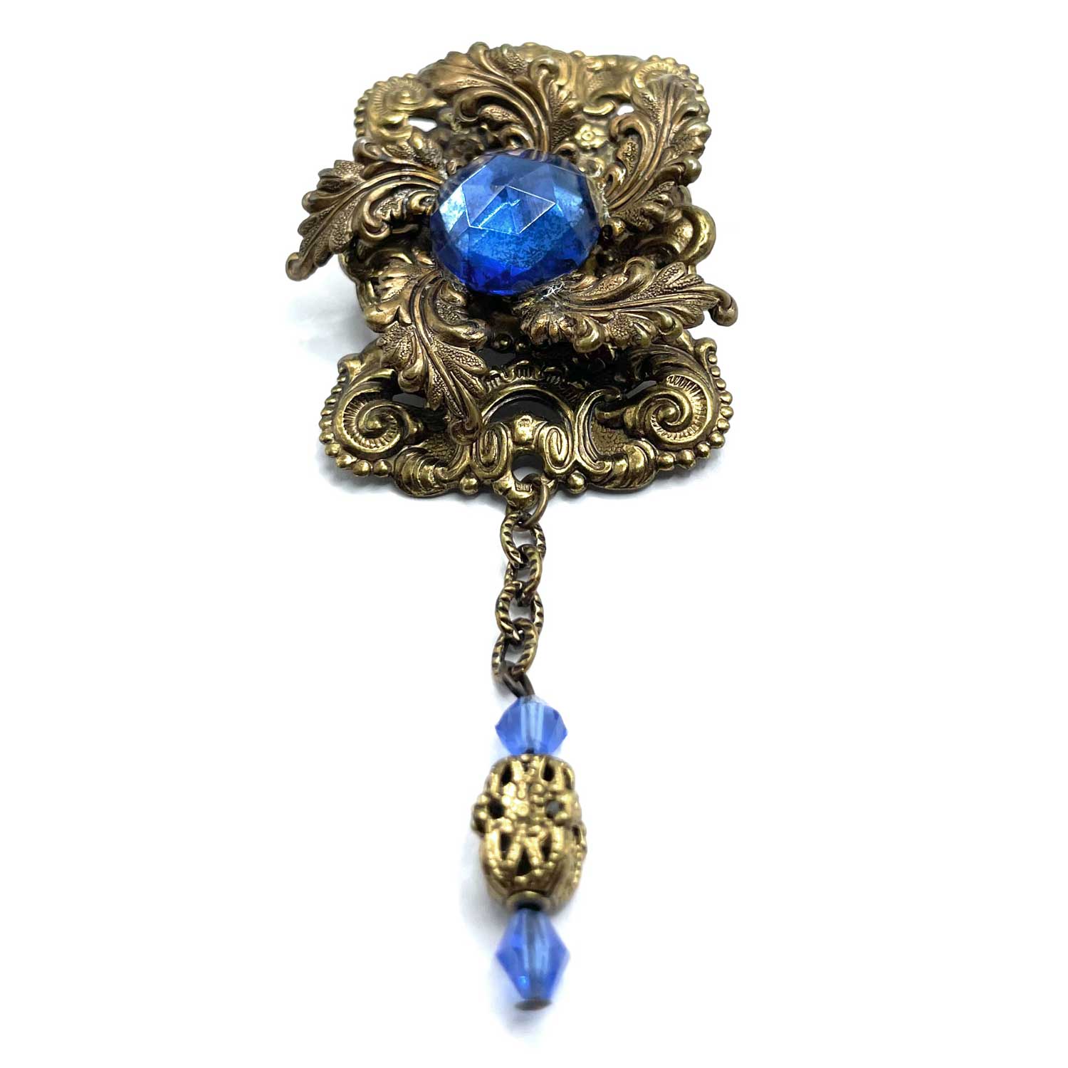 Vintage chatelaine style brooch