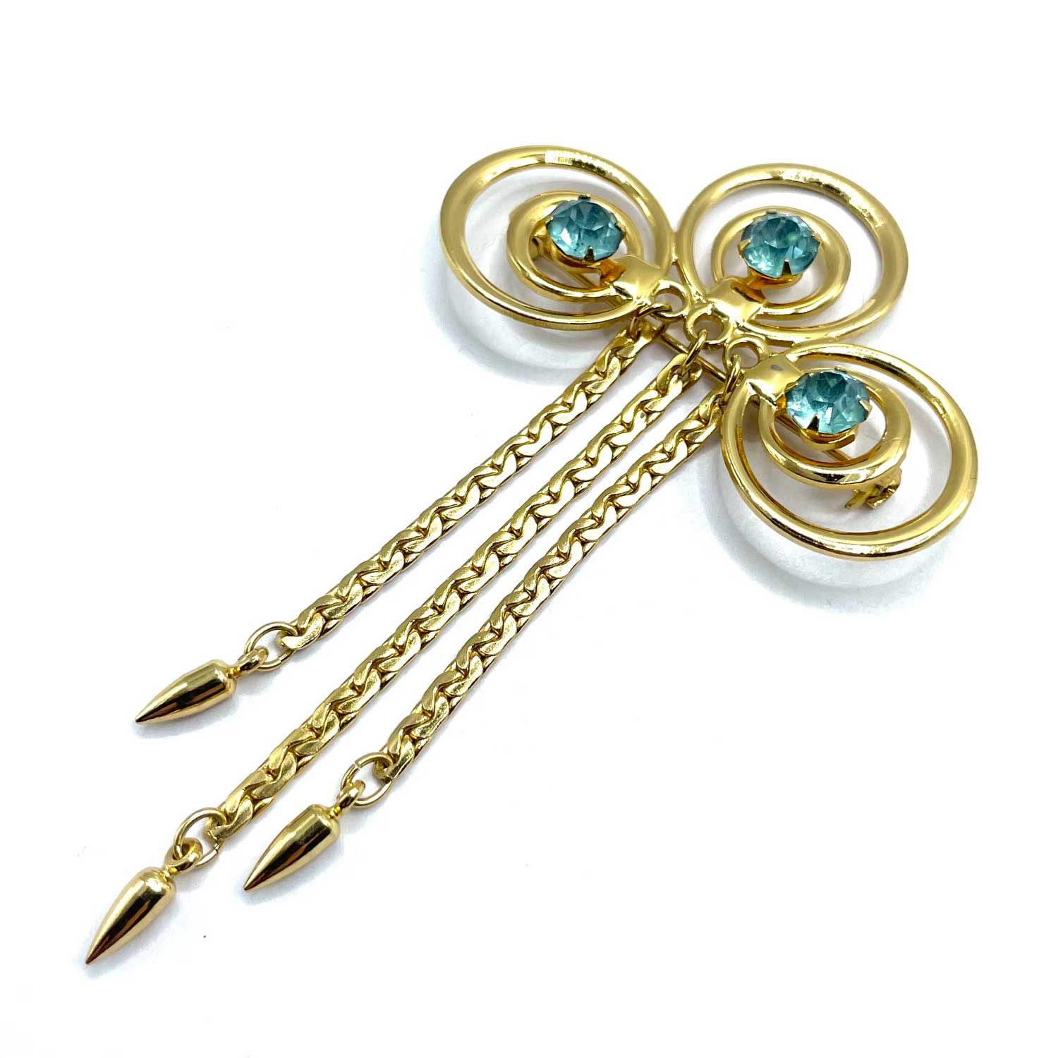 Vintage chatelaine style brooch