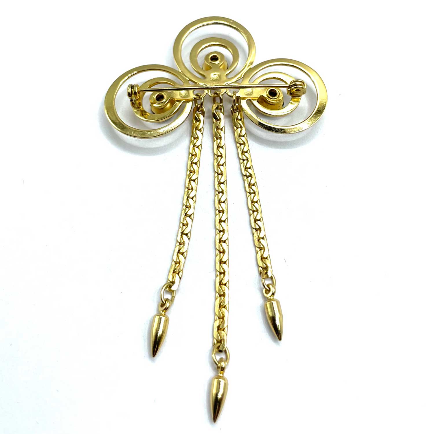 Vintage chatelaine style brooch