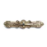Antique gold filled bar tone