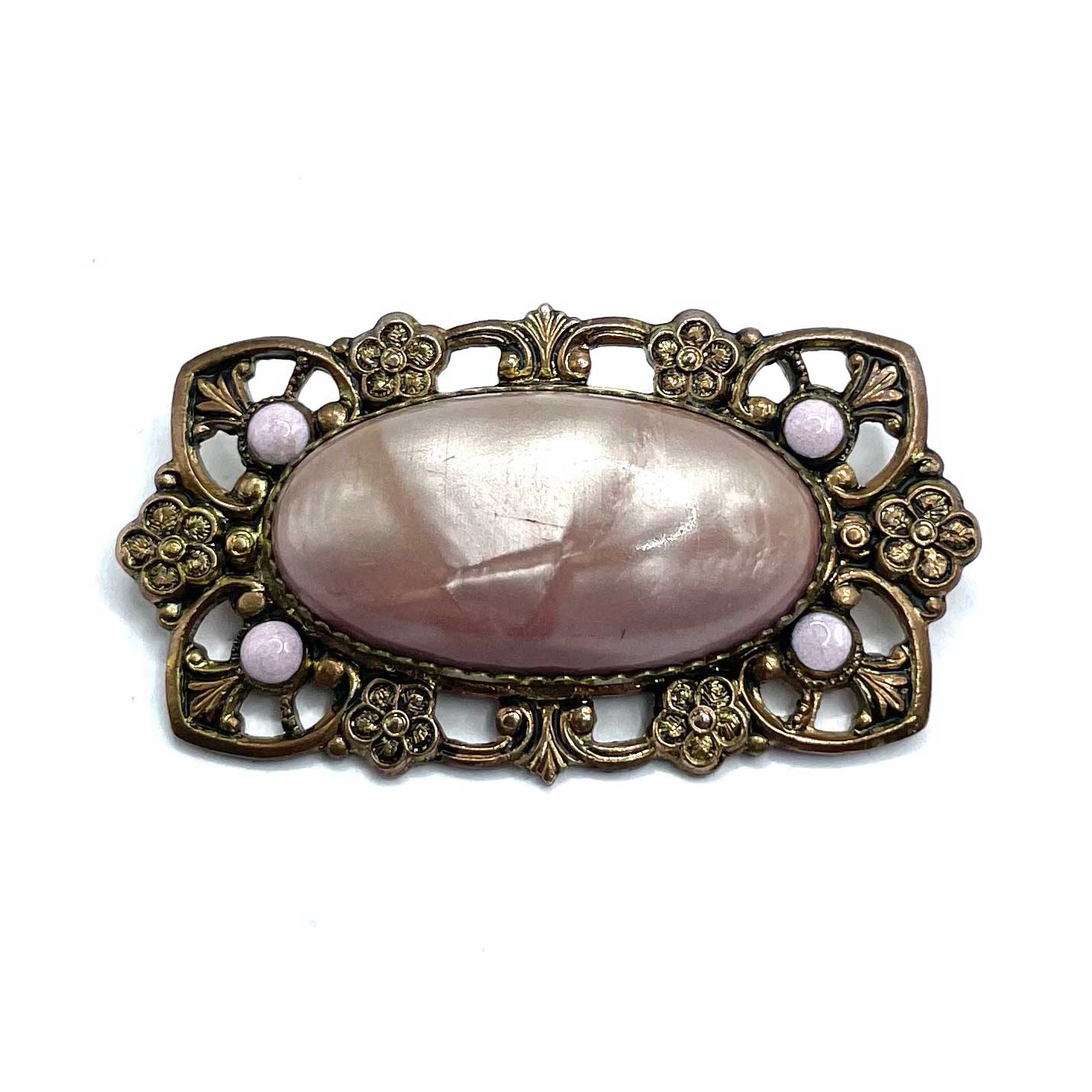 Antique celluloid brooch