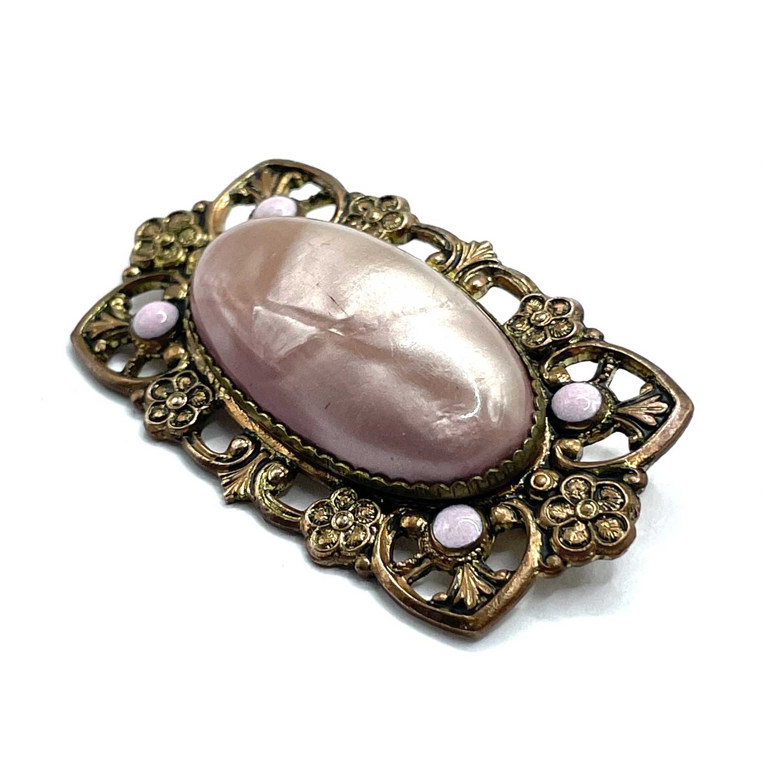 Antique celluloid brooch