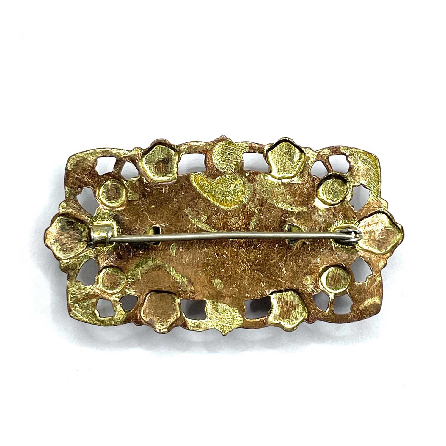 Antique celluloid brooch