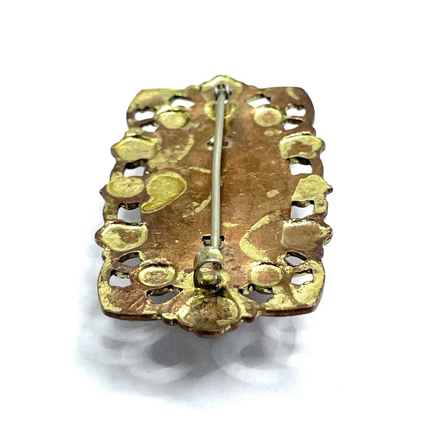 Antique celluloid brooch
