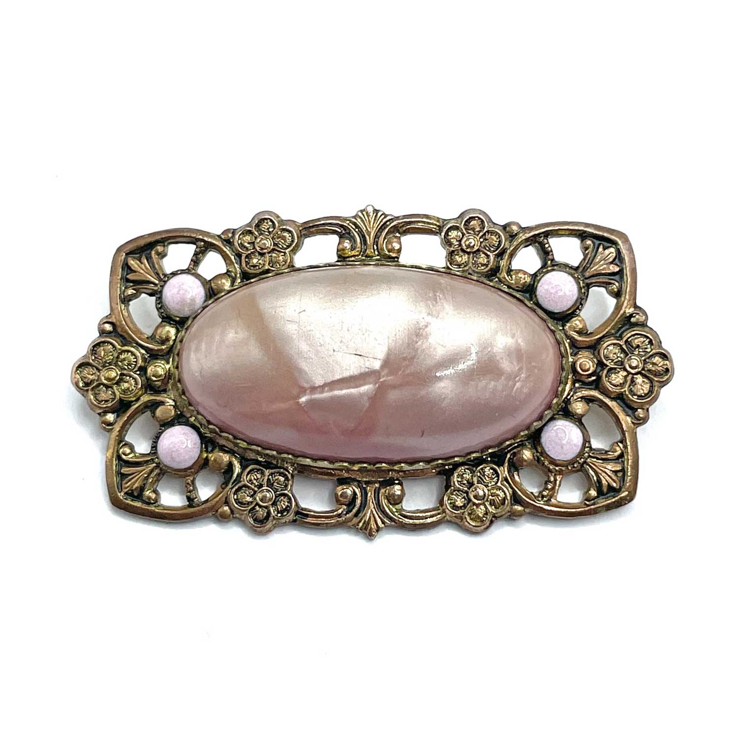 Antique celluloid brooch