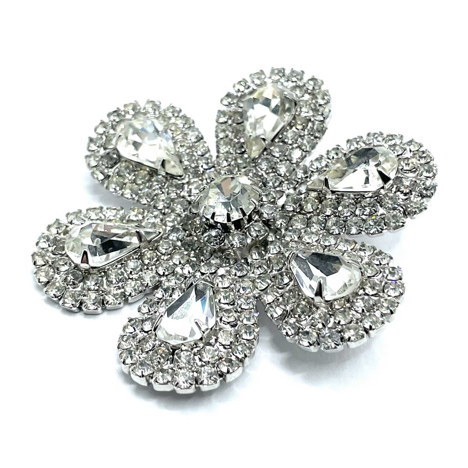 1950s rhinestone brooch