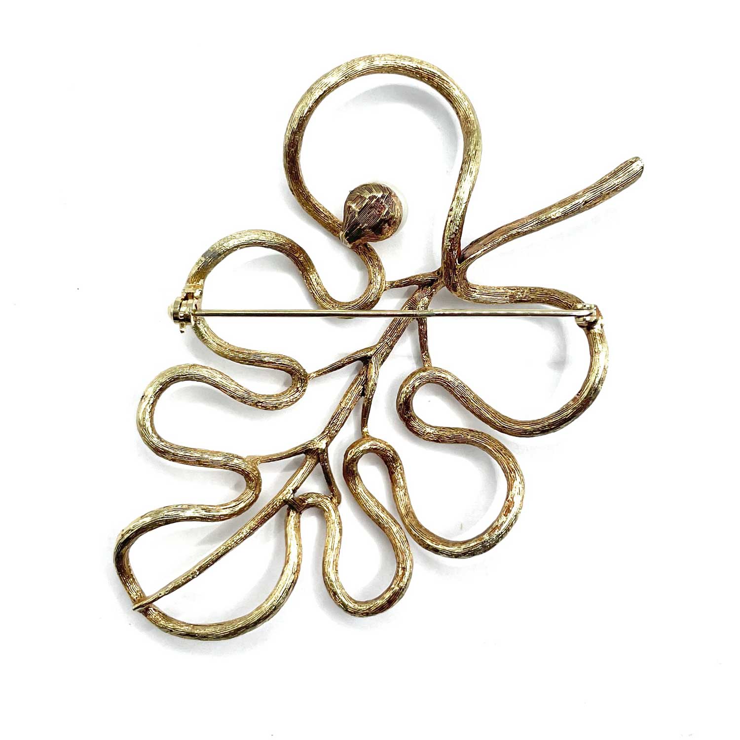 Oak Leaf Pearl Brooch