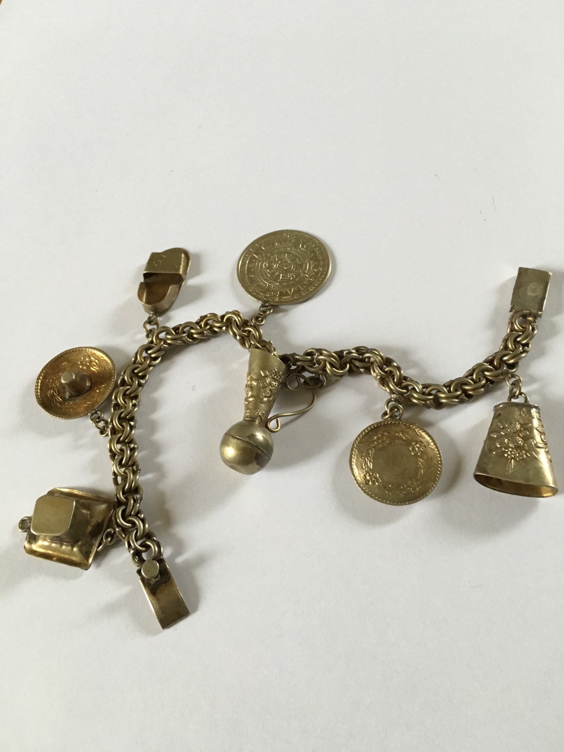 vintage charm bracelet