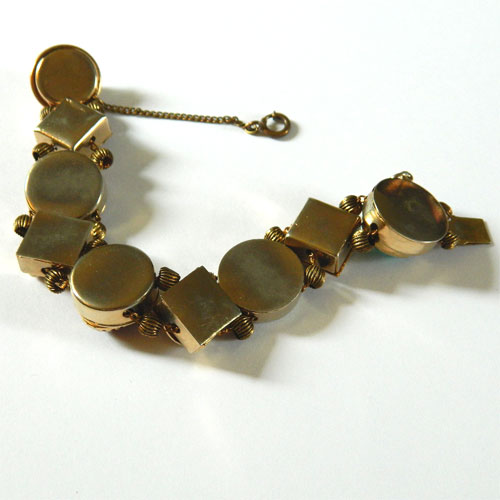 Vintage slide charm bracelet