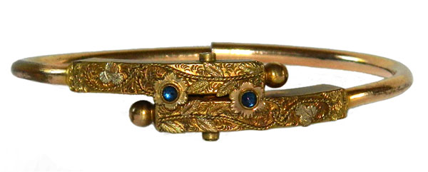 Antique gold filled bangle bracelet