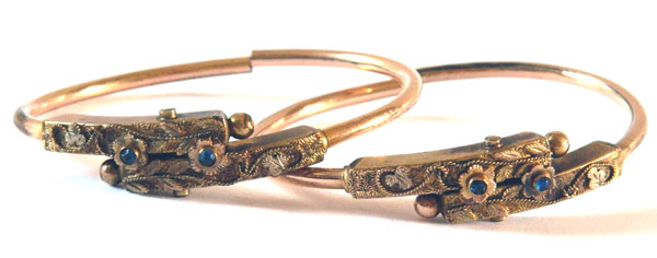 Victorian gold filled bangle bracelet