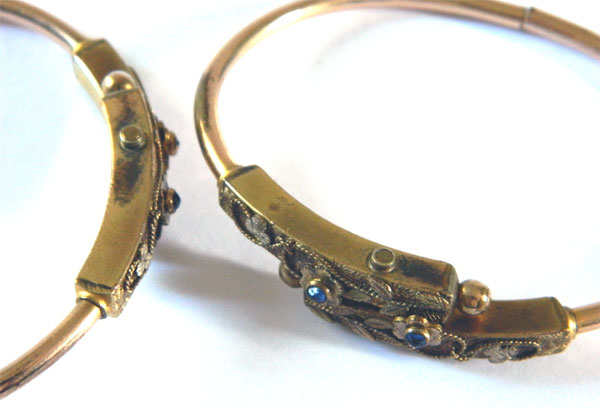 Victorian gold filled bangle bracelet