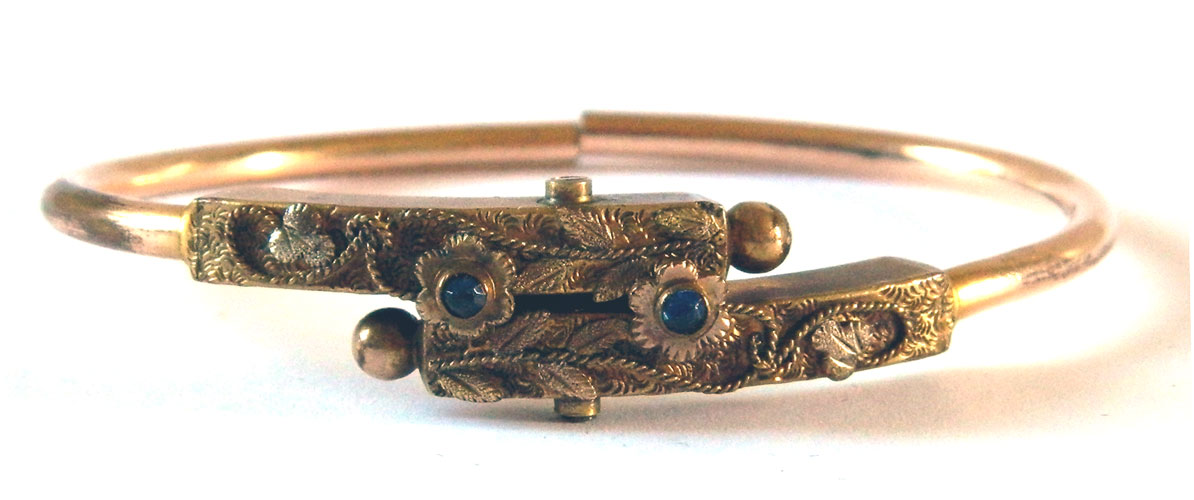 Antique gold filled bangle bracelet