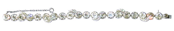 1950s Eisenberg rhinestone bracelet