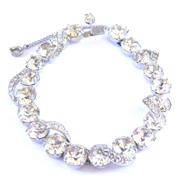 1950s Eisenberg rhinestone bracelet