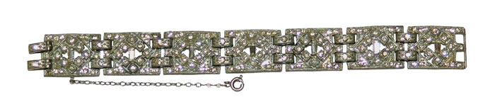 1930's art deco rhinestone bracelet