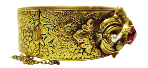 Victorian style bangle bracelet