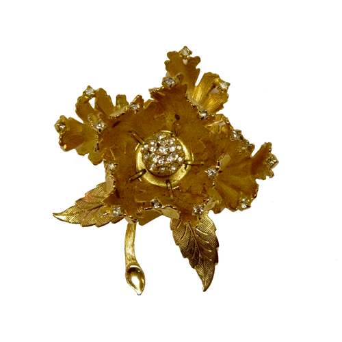 1950's Warner blooming flower brooch